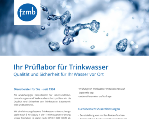 PDF Prüflabor für Trinkwasser am fzmb